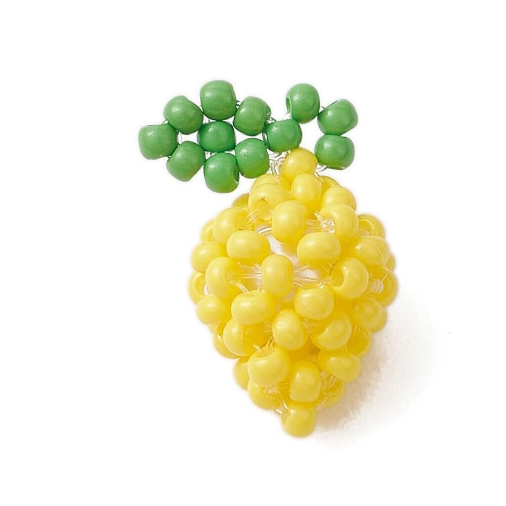 2695 10Pcs 3D Imitation Fruit Glass Charms Handmade Glass Seed Beaded